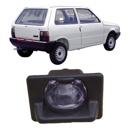 Lanterna de Placa Uno 1984 a 2003