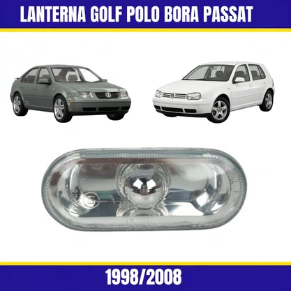 Lanterna Dianteira Lateral Golf Polo Bora Passat 1998/2008 Cristal Ambos Lados