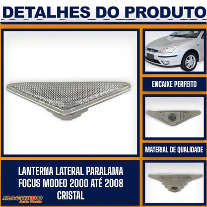 Lanterna Dianteira Lateral Paralama Focus 2000 a 2008 Mondeo 2002 a 2006 Cristal FITAM