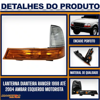 Lanterna Dianteira Ranger 1998 a 2004 Âmbar Esquerda FITAM