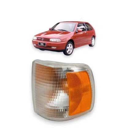 Lanterna Pisca Dianteira Gol Voyage Parati Saveiro 1991 a 1996 Cristal Com Ambar Esquerda FITAM