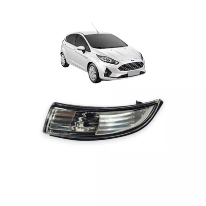 Lanterna Pisca Retrovisor New Fiesta 2010 a 2019 Cristal Esquerdo