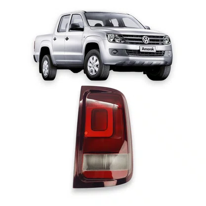 Lanterna Traseira Amarok 2014 a 2022 Direita Caroneiro Fundo Escuro - FITAM Modelo CIBIÉ