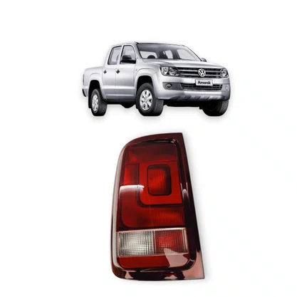 Lanterna Traseira Amarok 2014 a 2022 Fundo Escuro Com Neblina Esquerda Motorista Modelo Arteb FITAM