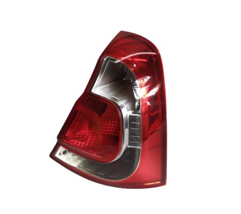 Lanterna Traseira Clio Hatch 2013 a 2016 Bicolor Carcaça Vermelha Lado Direito Passageiro 