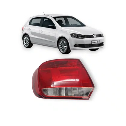 Lanterna Traseira Gol G6 2012 a 2016 Bicolor Lado Esquerdo Motorista - FITAM Modelo HELLA
