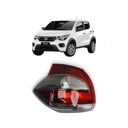 Lanterna Traseira Mobi 2016 a 2022 Cristal Esquerdo Motorista