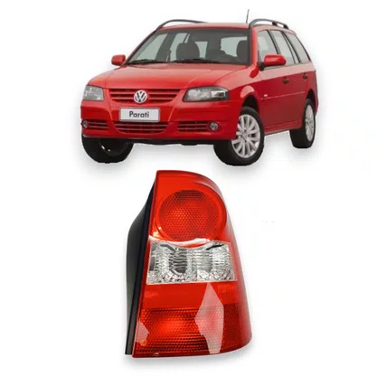 Lanterna Traseira Parati G4 2006 a 2013 Bicolor Carcaça Preta Lado Direito Passageiro - FITAM