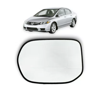 Lente C/ Base Refil Retrovisor Civic 2006 a 2011 Esquerdo