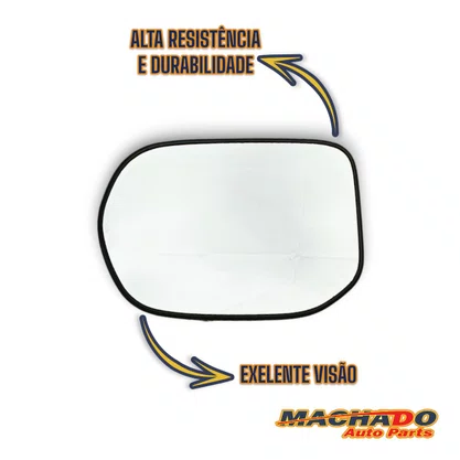 Lente C/ Base Refil Retrovisor Civic 2006 a 2011 Esquerdo