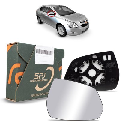 Lente C/ Base Refil Retrovisor Cobalt 2012 a 2015 Direito Caroneiro ORIGINAL