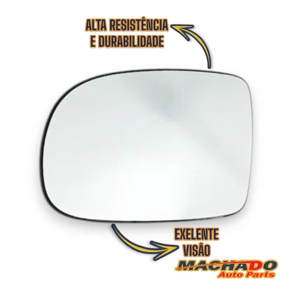 Lente C/Base Refil Retrovisor Corsa Montana Esquerdo