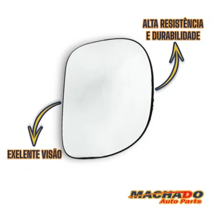 Lente C/ Base Refil Retrovisor F250 1998 a 2012 Direito
