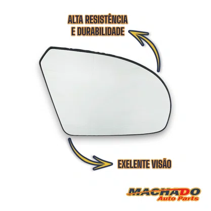 Lente C/ Base Refil Retrovisor Fiesta Ka 2002 a 2014 Direito