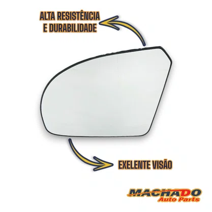 Lente C/ Base Refil Retrovisor Fiesta Ka 2002  2014 Esquerdo