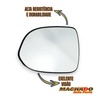 Lente C/ Base Refil Retrovisor Fit 2004 a 2008 Esquerdo