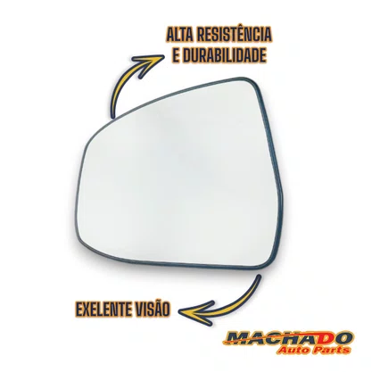 Lente C/ Base Refil Retrovisor Focus 2014 a 2017 Esquerdo