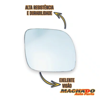 Lente C/Base Refil Retrovisor Gol Saveiro G3 G4 Golf Direito