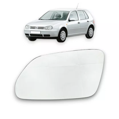 Lente C/ Base Refil Retrovisor Golf 2007 a 2011 Esquerdo