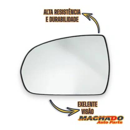 Lente C/ Base Refil Retrovisor HB20 2020 a 2022 Direito