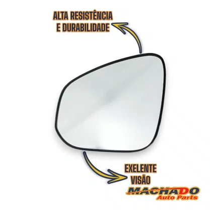 Lente C/ Base Refil Retrovisor Hilux 2016 a 2020 Esquerdo