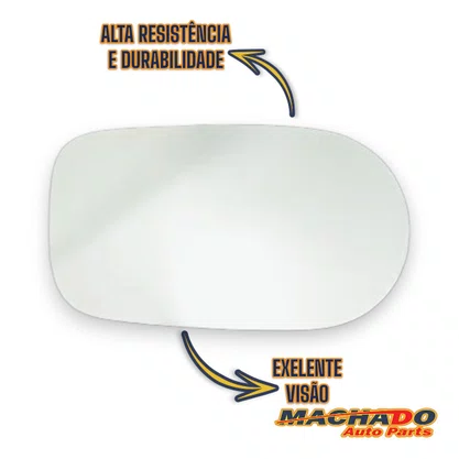 Lente C/Base Refil Retrovisor Palio Uno 2000 a 2010 S/Lado