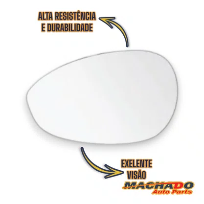 Lente C/ Base Refil Retrovisor Punto 2007 a 2012 Esquerdo