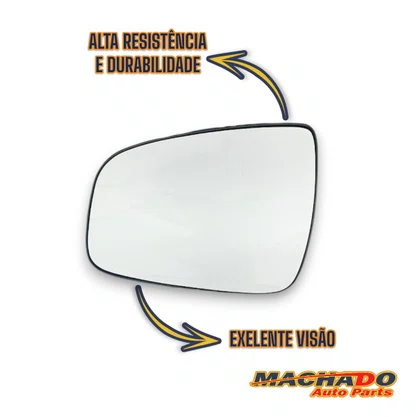 Lente C/ Base Refil Retrovisor Sandero Logan Esquerdo