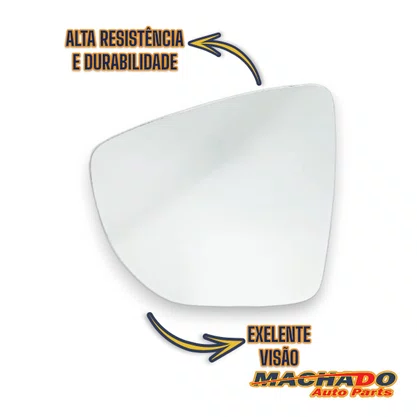 Lente Refil Retrovisor Captur 2016 a 2022 Lado Esquerdo