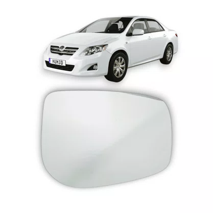 Lente Refil Retrovisor Corolla 2009 a 2013 Lado Direito Passageiro BLAWER 