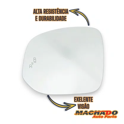 Lente Refil Retrovisor Corolla Cross 2022 a 2024 Esquerdo