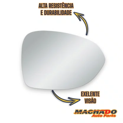 Lente Refil Retrovisor Fiat Idea 2011 a 2017 Lado Direito