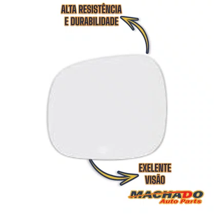 Lente Refil Retrovisor Fiorino 2014 a 2020 Lado Esquerdo