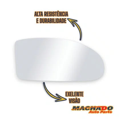 Lente Refil Retrovisor Focus 2000 a 2008 Lado Direito