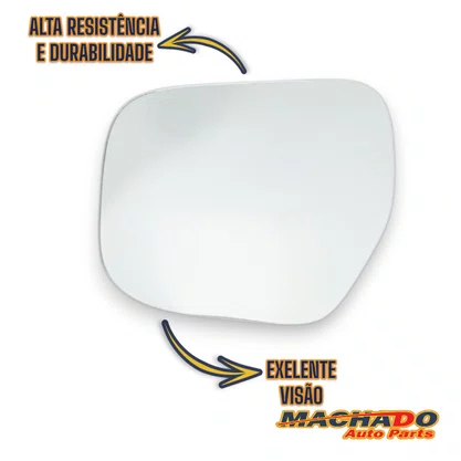 Lente Refil Retrovisor Honda City 2009 a 2014 Lado Esquerdo