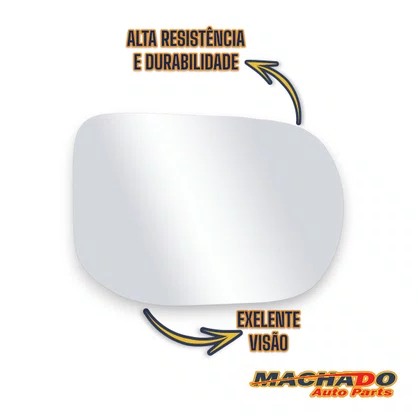 Lente Refil Retrovisor Honda Fit 2004 a 2008 Lado Direito
