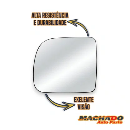 Lente Refil Retrovisor Kangoo 1998 a 2002 Lado Esquerdo