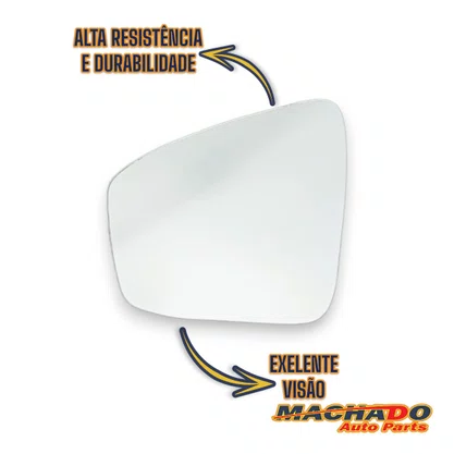 Lente Refil Retrovisor Kwid 2017 a 2021 Lado Esquerdo
