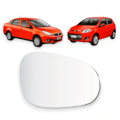 Lente Refil Retrovisor Palio Grand Siena Mobi Direito 