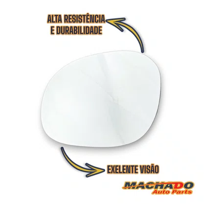 Lente Refil Retrovisor Peugeot 206 207 C3 Esquerdo