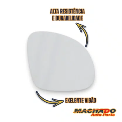 Lente Refil Retrovisor Tiguan 2009 a 2014 Lado Direito