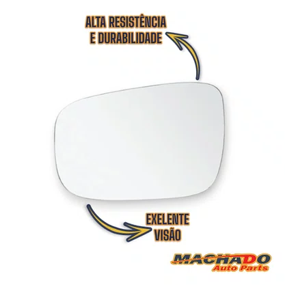 Lente Refil Retrovisor Uno Vivace Way 2011 a 2021 Esquerdo