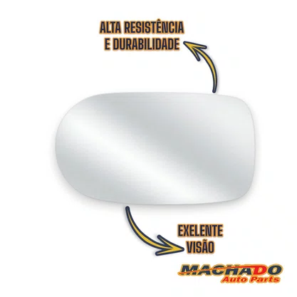 Lente Refil Retrovisor Uno Way Economy 2010 a 2013 Esquerdo