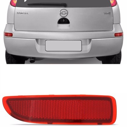 Lente Traseira Parachoque Corsa Hatch 2002 a 2012 Esquerda