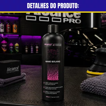 Limpa e Hidrata Couro Nano Bolhas 500ML