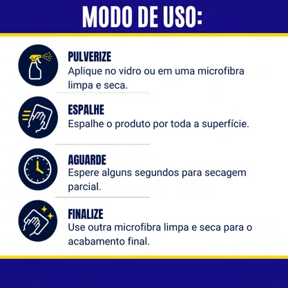 Limpa Vidros Anti Embacantes Easytech 500ML