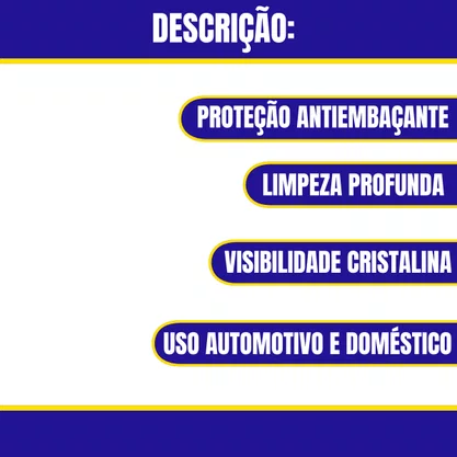 Limpa Vidros Cleaner Glass Nobrecar 500 ML