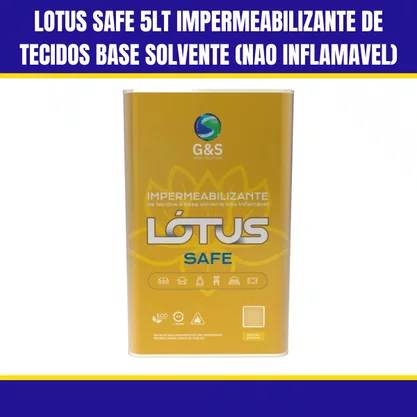 Lotus Safe 5LT Impermeabilizante De Tecidos Base Solvente Nao Inflamavel