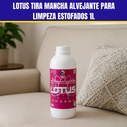 Lotus Tira Mancha Alvejante Para Limpeza Estofados 1L