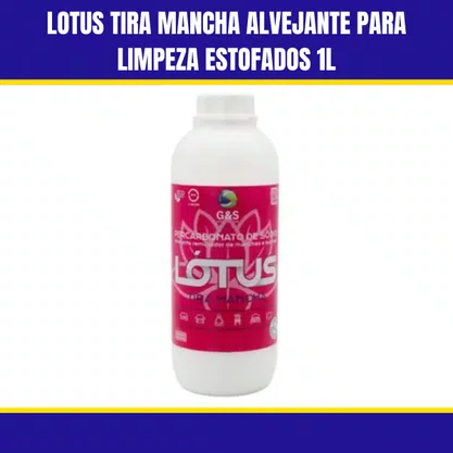 Lotus Tira Mancha Alvejante Para Limpeza Estofados 1L